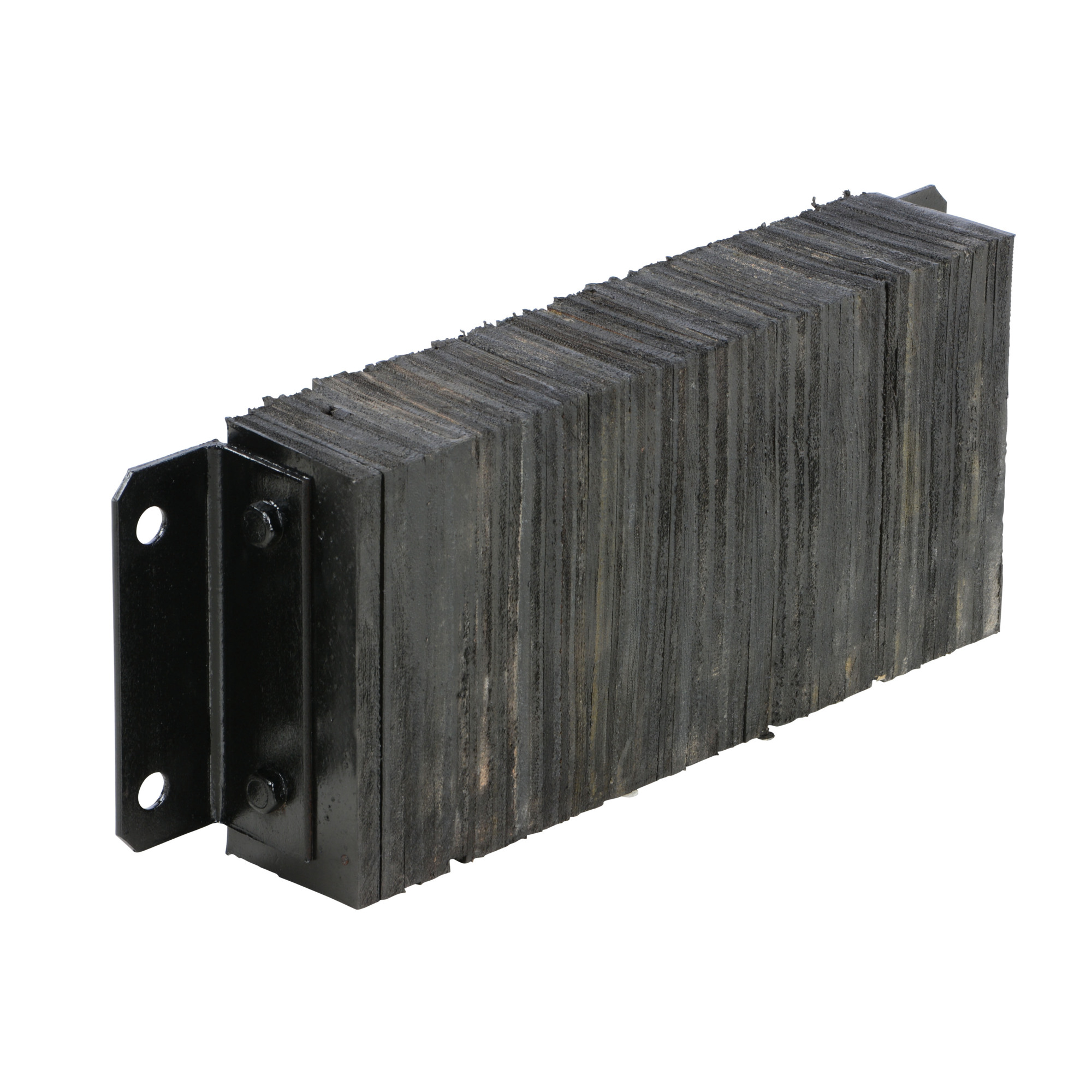 Vestil Laminated Rubber Dock Bumper — 10in. x 24in. x 4.5in., Black, Model# 1024-4.5